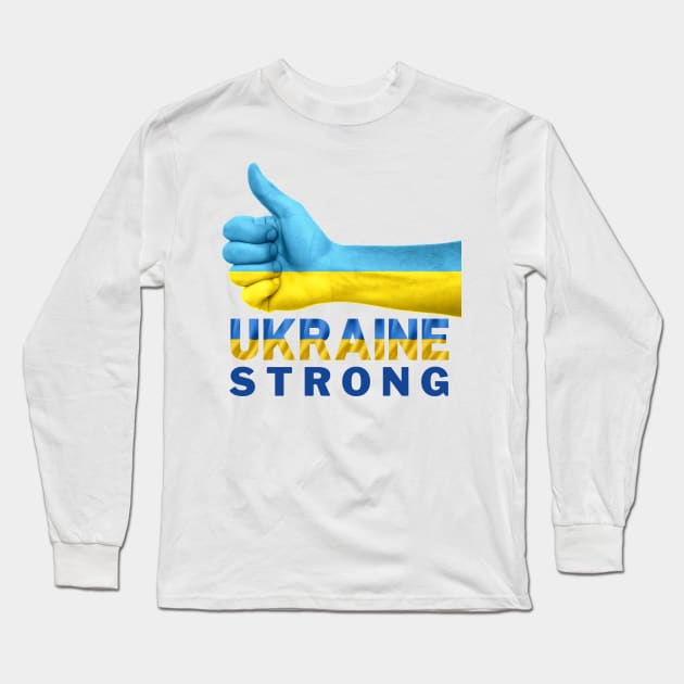 Ukraine Strong Long Sleeve T-Shirt by Moshi Moshi Designs